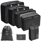 PackWunder Set de Organizadores de Viaje 7/8/9/10 piezas | Organizadores de Maleta Plegables | Para Ropa, Zapatos y Accesorios
