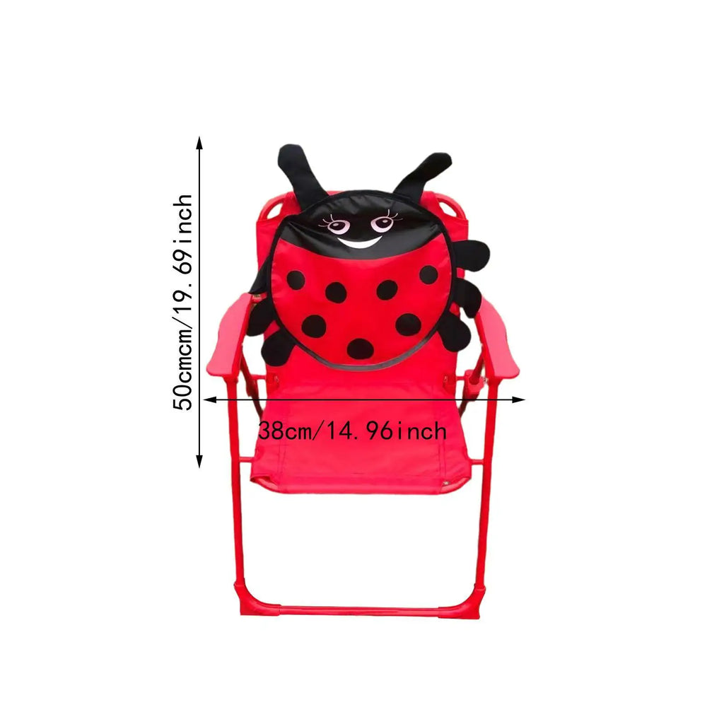 Silla Infantil Plegable con Estampado de Animales - Ligera e Ideal para Actividades al Aire Libre