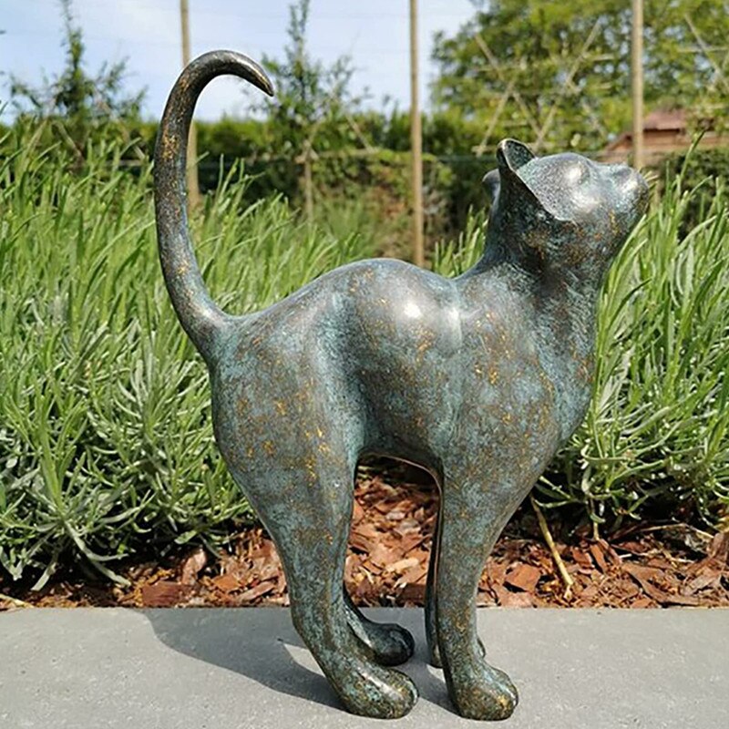 PawWhimsy – Estatuas de gatos encantadoras para el jardín con un toque juguetón y detalles realistas