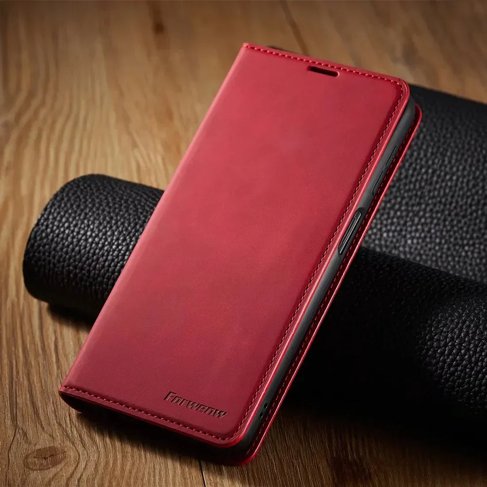 Funda Samsung: Funda de cuero magnética para una protección elegante