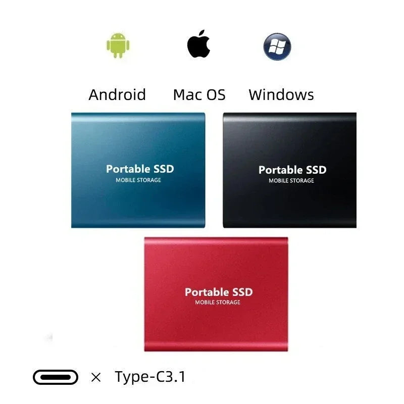 SSD externo de alto rendimiento | Almacenamiento portátil rápido y confiable