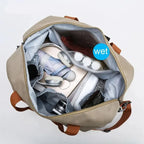FITVOYAGE – Bolsa de deporte con compartimento para zapatos y compartimento húmedo