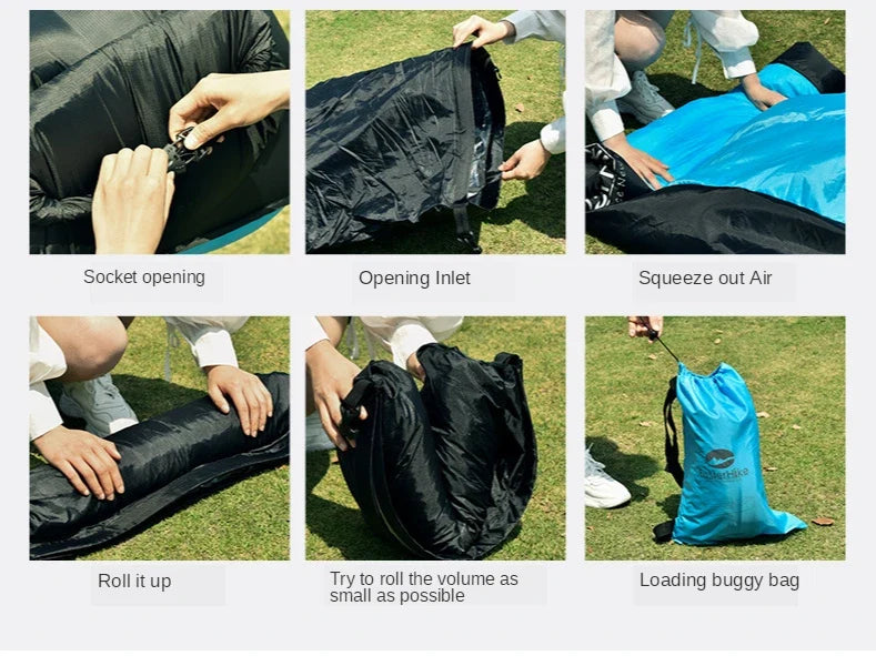 Banco Inflable para Exteriores - Sillón Portátil para Acampar y Playa