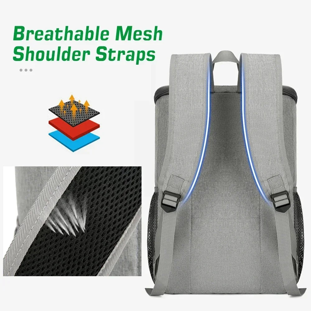 FrostoPak Mochila Térmica 30L | A Prueba de Fugas & Aislada | Para Camping, Senderismo & Picnic | Tejido Oxford