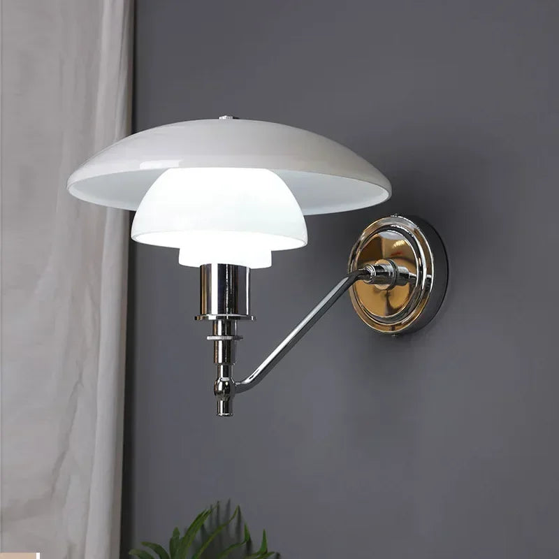 Norvia – apliqué LED de estilo retro con pantalla de vidrio