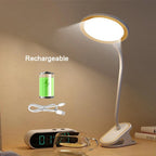 Lámpara de Mesa Táctil LED Lunivo | Con Batería y Luz Natural | Temperatura de Color 4000K | Diseño Moderno de Plástico