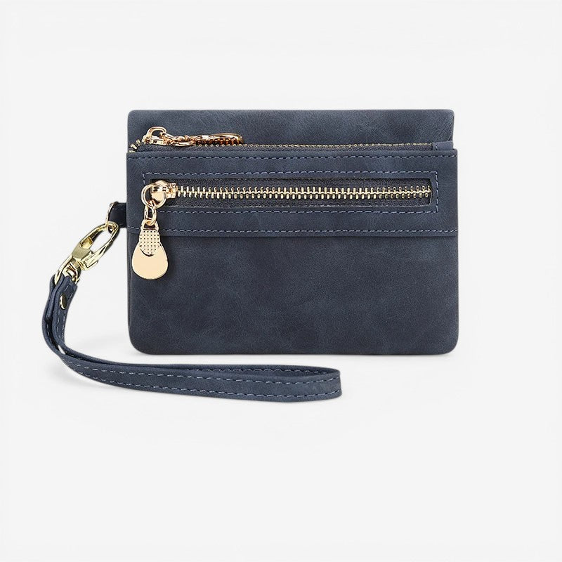 Cartera con Cremallera para Mujeres con Monedero y Múltiples Compartimentos
