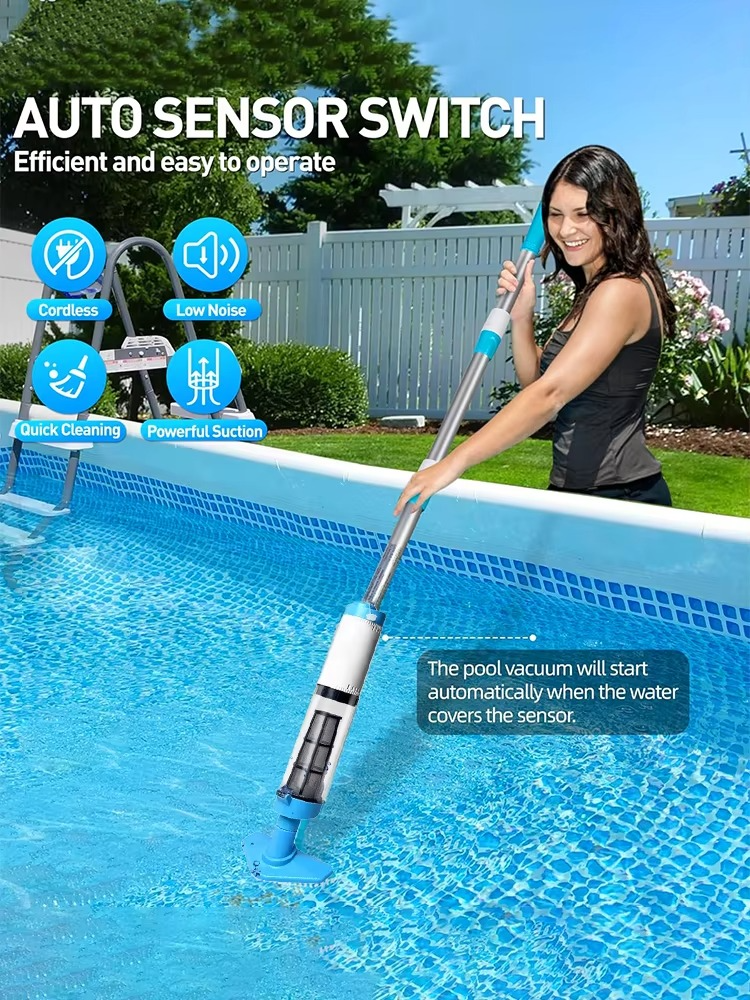 BowLift | Aspiradora de piscina recargable y sin cable con función de limpieza 3 en 1