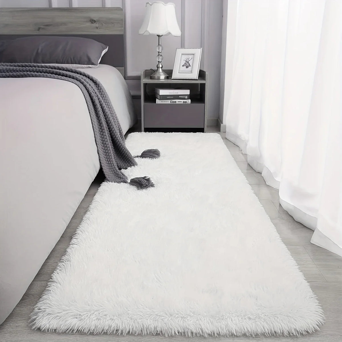 VeluCasa Alfombra | Ultra Suave De Piel Sintética | Lavable y Duradera | Para Sala, Dormitorio y Pasillo