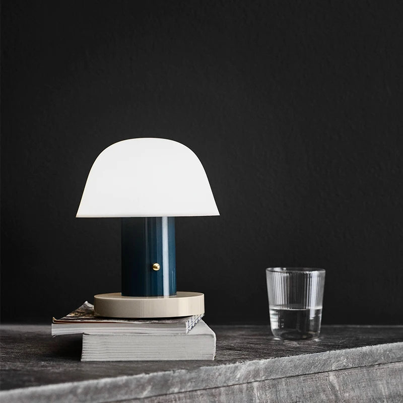 MushroomGlow - Lámpara de mesa recargable con brillo ajustable