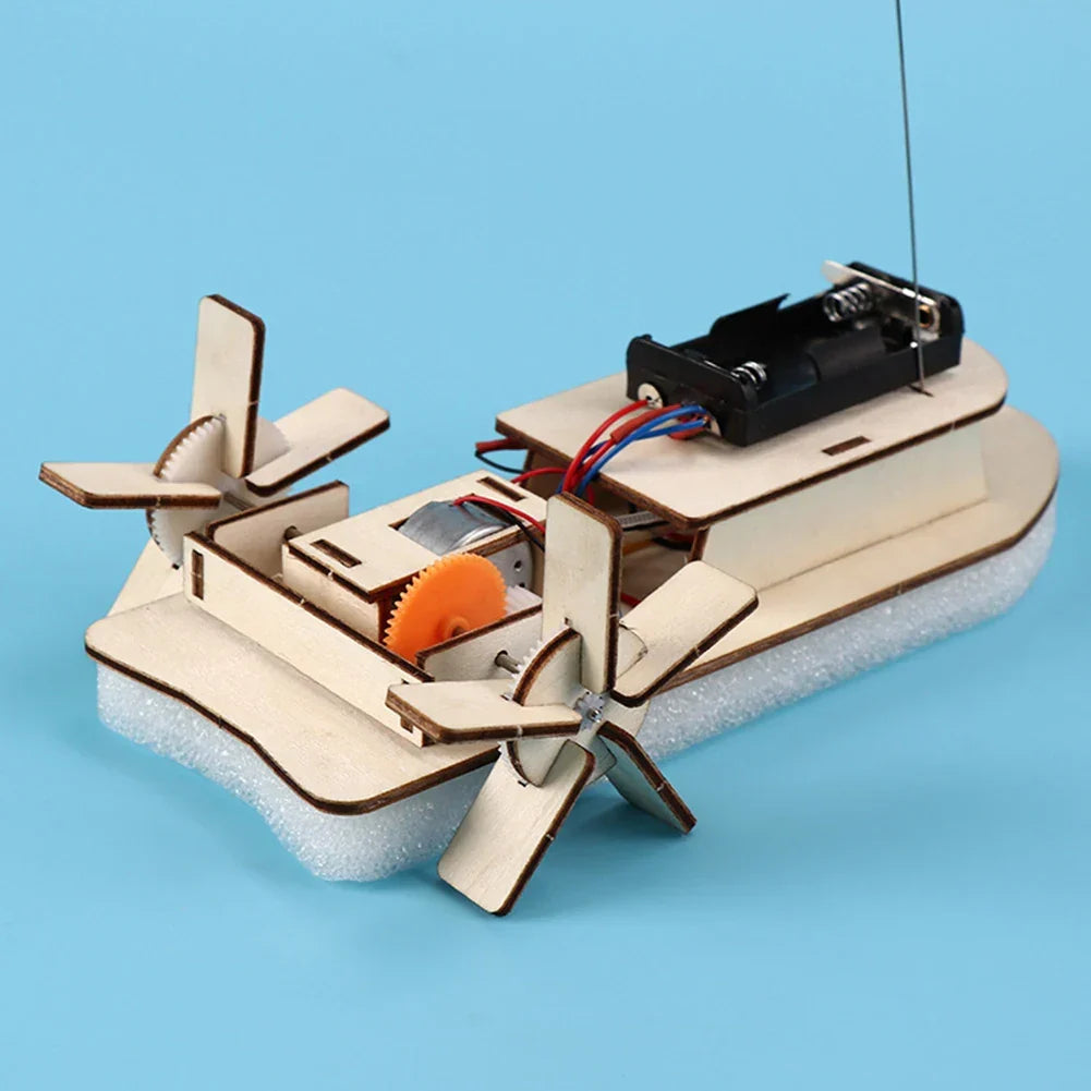Barco Educativo de Madera DIY – Construye tu Propio Barco Eléctrico de Juguete