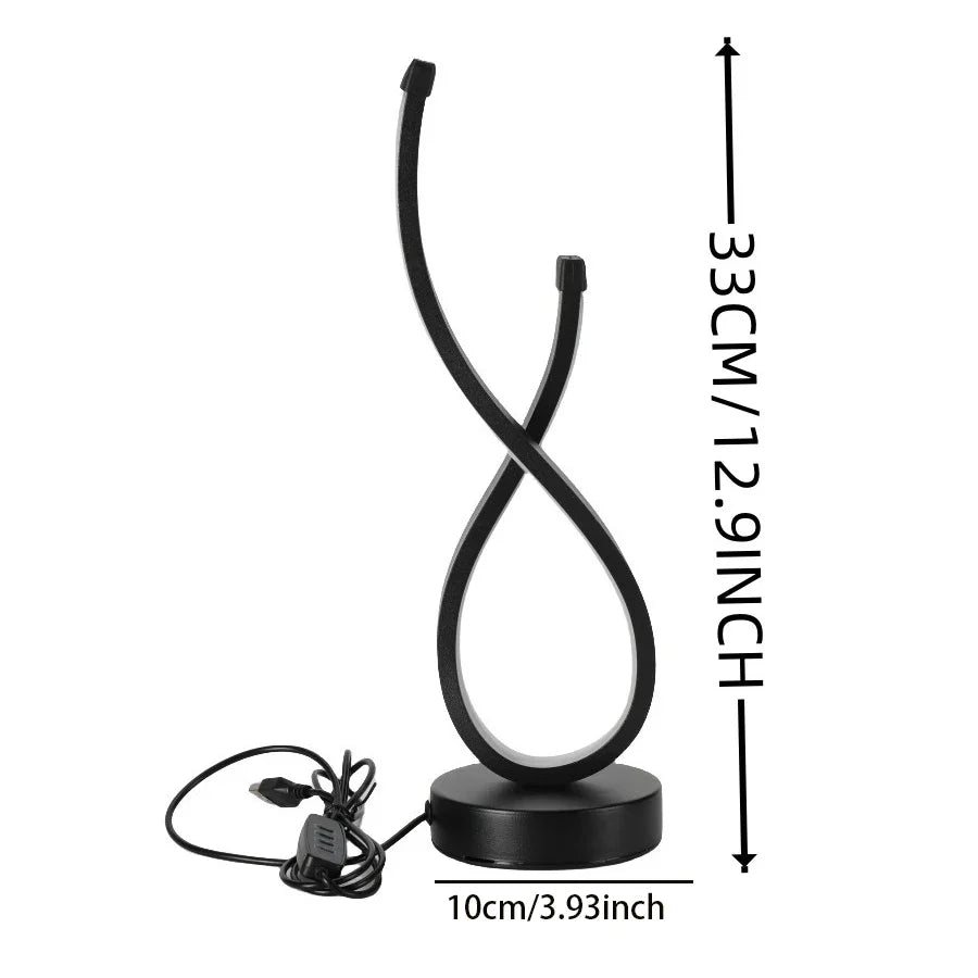 Lámpara de mesa LED Lumoara | Regulable | 3 colores de luz | Diseño moderno