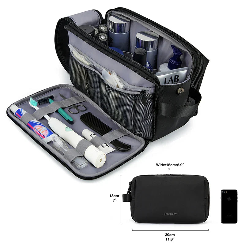 Kosmetixo Neceser Impermeable para Damas y Caballeros | Neceser Ligero en S/M/L | Accesorios de Viaje para Productos de Cuidado y Maquillaje | Organizador de Viaje Unisex