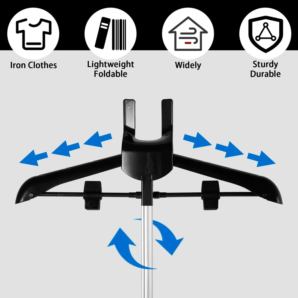 Skanto | Soporte de vapor de ropa telescópico ajustable – Plegable y portátil