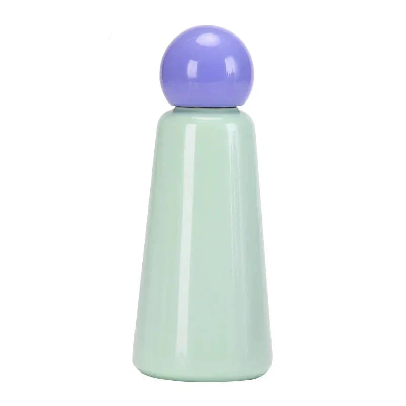 Botella de acero bicolor