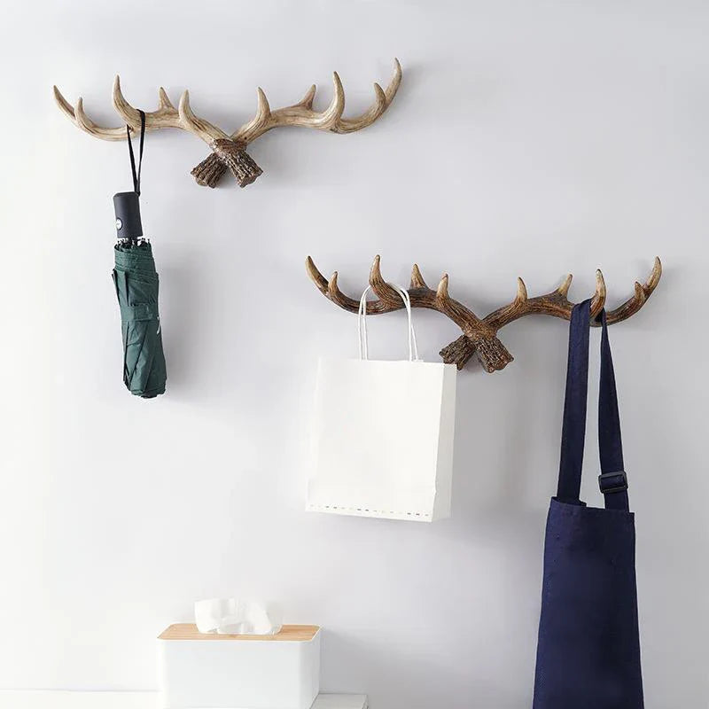 HookTine - Gancho de pared multifuncional con diseño de cuerno para decoración