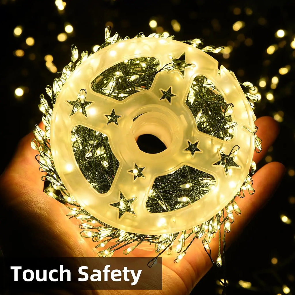 Cadena de luces LED de fuegos artificiales Ignisia | Con control remoto | 30–75 m | 900–2000 LEDs | IP65 a prueba de agua | Para Navidad, Halloween y fiestas