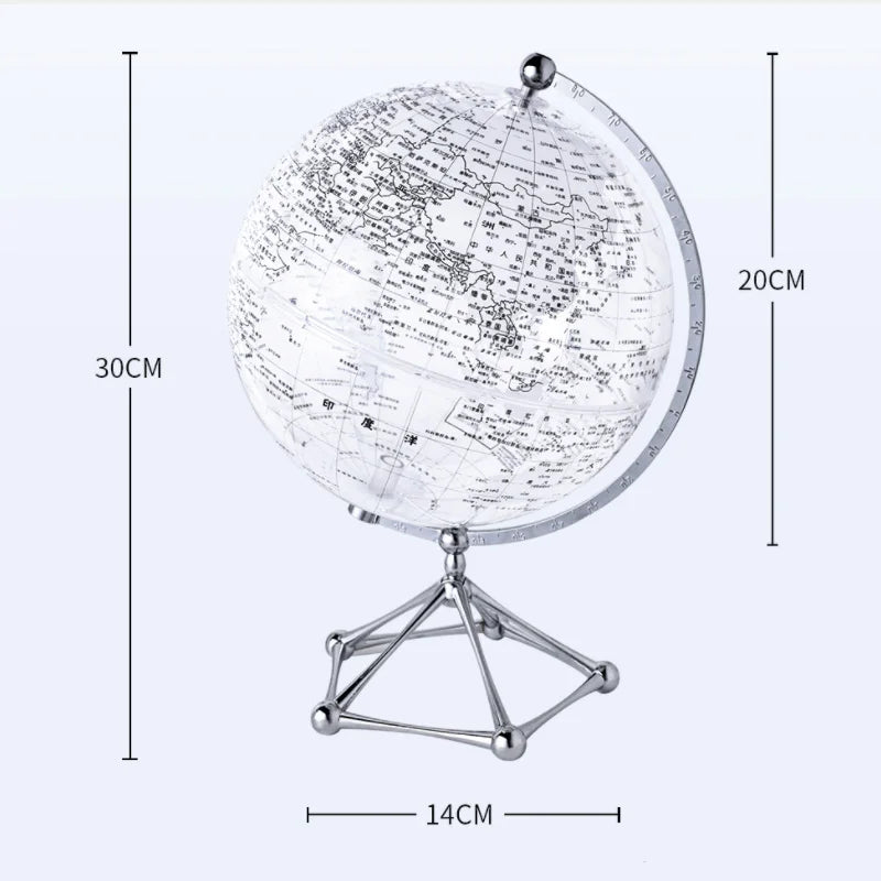 Lámpara de Globo Terráqueo LED Rotativa Royaleva – Pieza de Decoración Belyst Jord