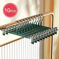 Kalsten | Percha de Acero Inoxidable Closyra con Clips | Ajustable y Antideslizante | Para Faldas, Pantalones y Ropa Interior | Ahorra Espacio y Sin Costuras
