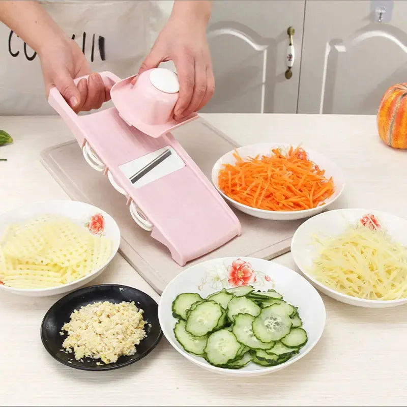 SlicePro – Mandolina multifuncional para verduras y frutas con mango | Brehn