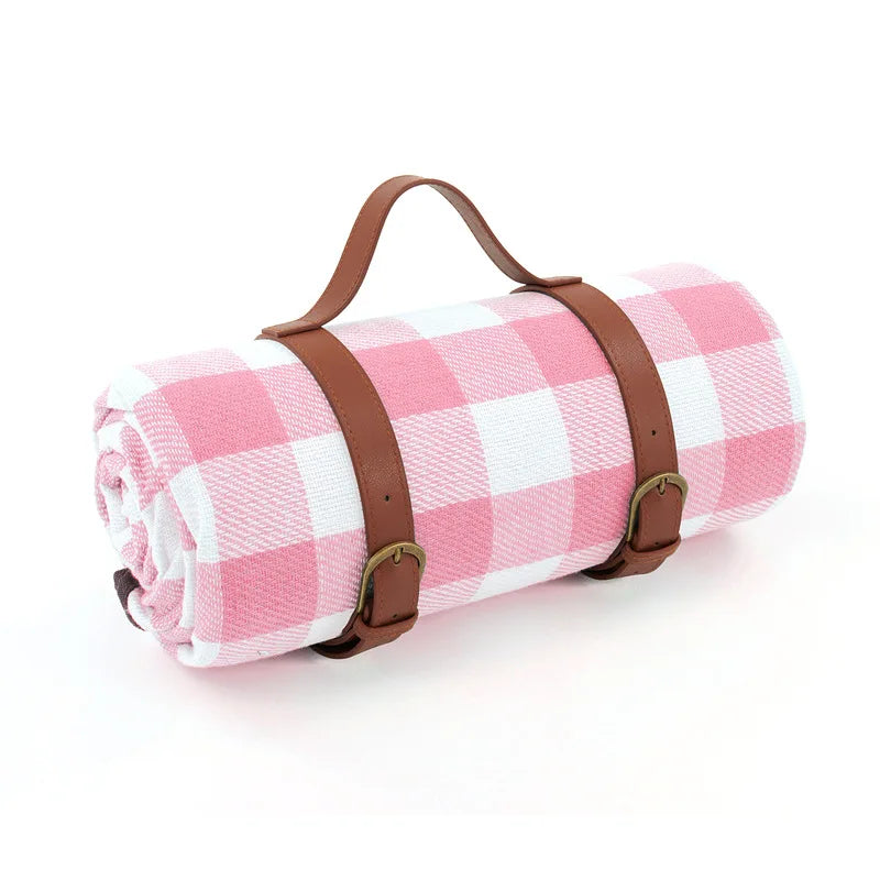Manta de picnic impermeable con correa de cuero | Brehn
