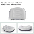 AirNest Almohada Inflable para Exterior | Compresible y Plegable | Soporte para el Cuello para Camping, Senderismo y Viajes