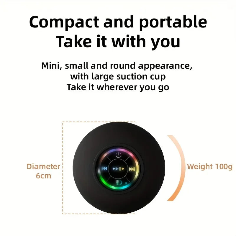 Altavoz de Ducha Soundplash | Impermeable y Inalámbrico | Con Ventosa y Bluetooth 5.0