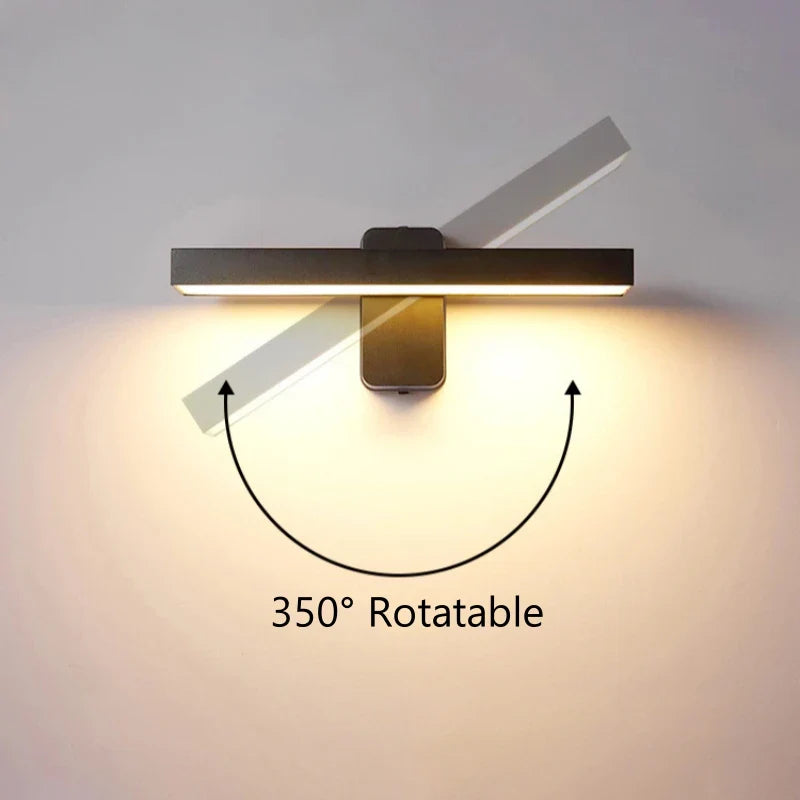 Luz de pared exterior LED VarioLux | Sensor de movimiento & IP65 | Giratoria | 30–50 cm