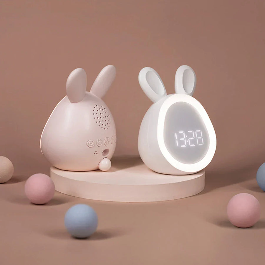 BunnyTime - Reloj Despertador LED con Luz Ajustable para Mañanas Felices