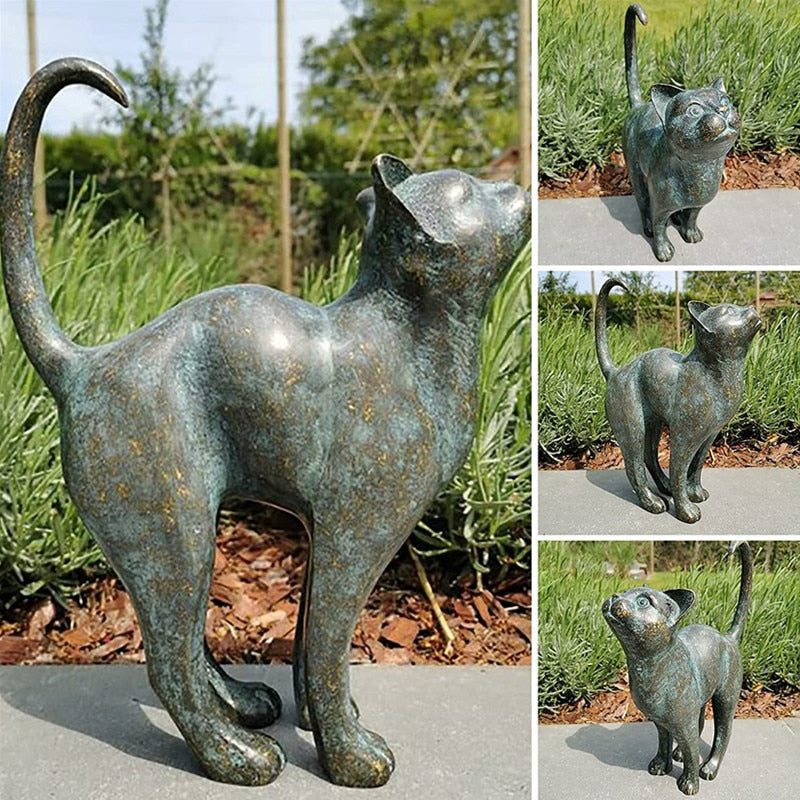 PawWhimsy – Estatuas de gatos encantadoras para el jardín con un toque juguetón y detalles realistas
