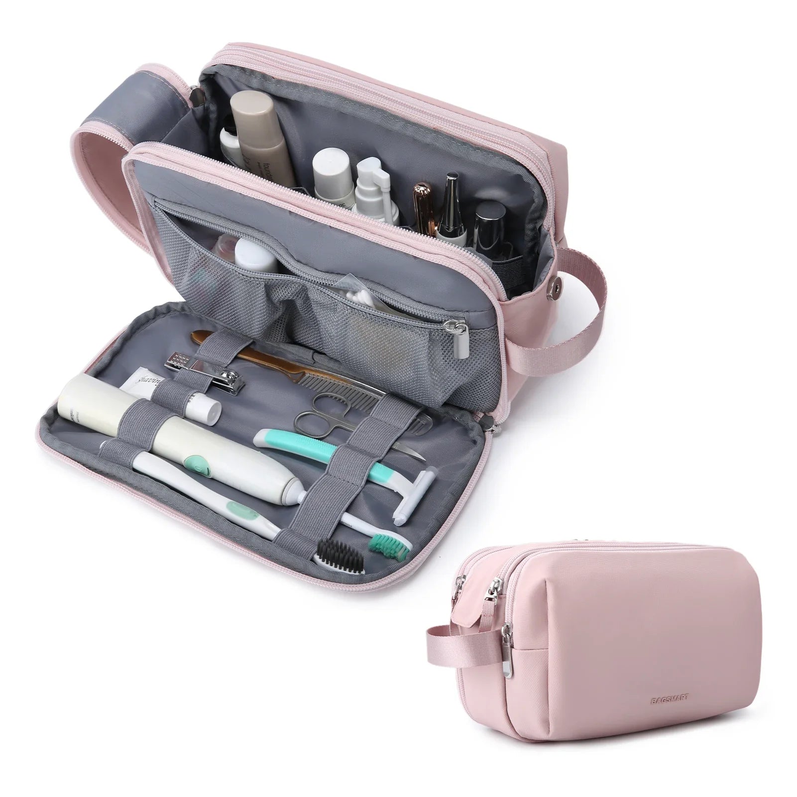 Kosmetixo Neceser Impermeable para Damas y Caballeros | Neceser Ligero en S/M/L | Accesorios de Viaje para Productos de Cuidado y Maquillaje | Organizador de Viaje Unisex