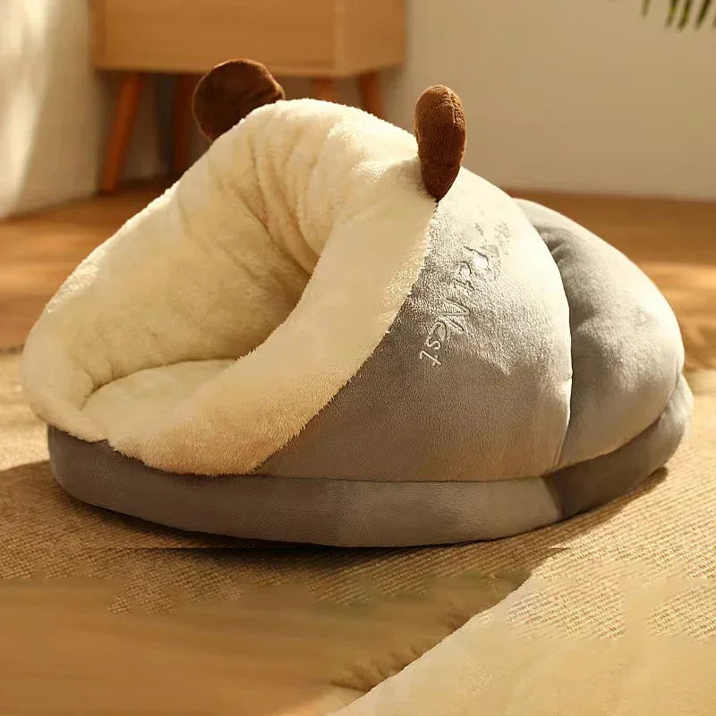 SlipperNest | Cama para Perros Plegable de Lujo para Comodidad Invernal
