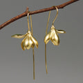 Pendientes Dangle de Flor de Magnolia