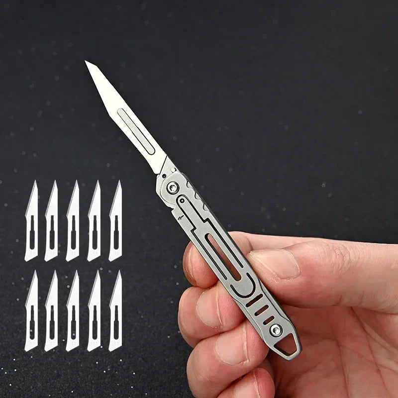 Cuchillo EDC Plegable con Cuchillas Reemplazables