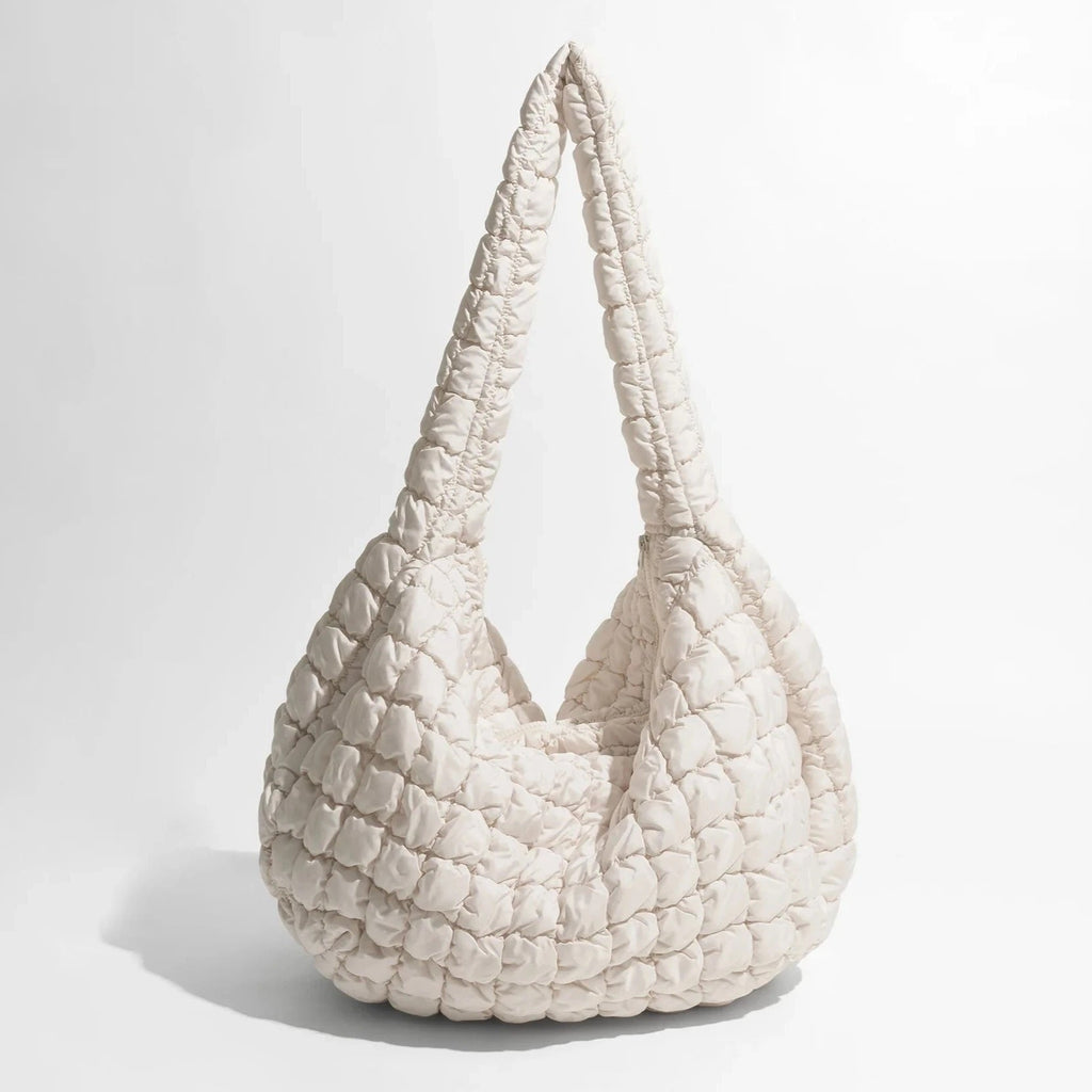 Bolso de Hombro X-Large con Diseño de Acolchado Cruzado