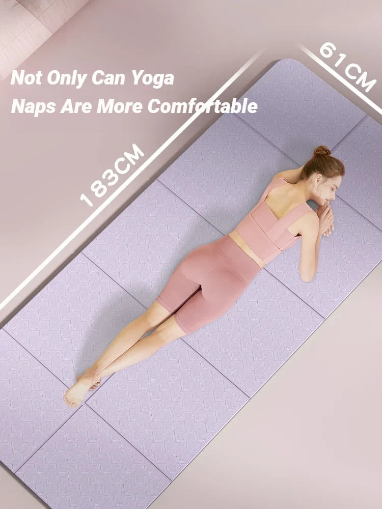 YogaMat FlexFold | Plegable y Ligero | Antideslizante por Ambas Caras | TPE Ecológico