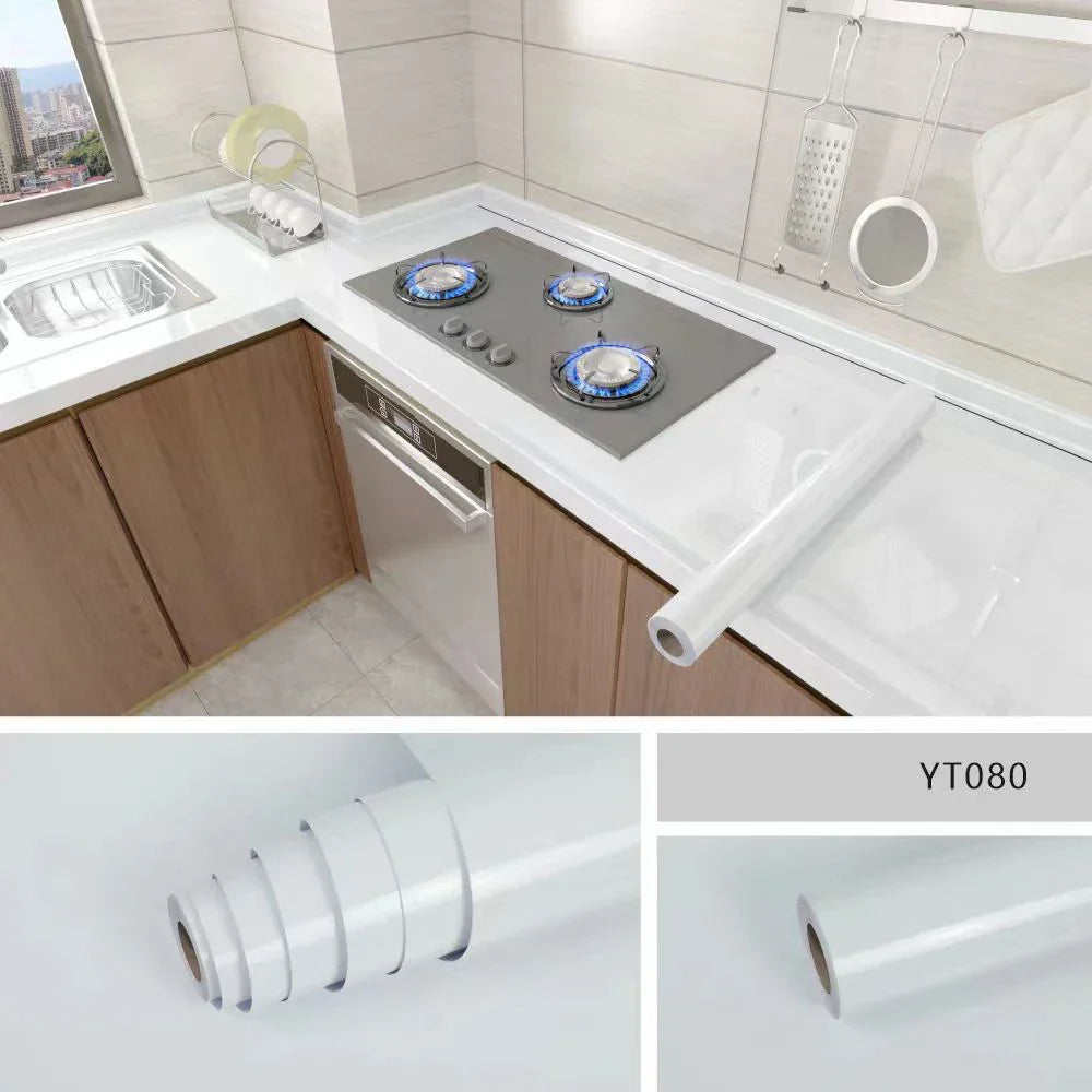 Lisslune | Película a Prueba de Aceite para Cocina de Mármol - Papel Tapiz Autoadhesivo Impermeable para Renovación de Estufa, Encimera, Gabinete, Azulejo