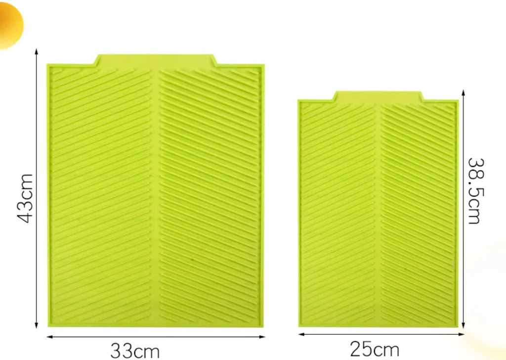 Silidro Alfombrilla de Silicona para Secar en la Cocina | Antideslizante y Resistente al Calor | Alfombrilla de Secado para Platos, Ollas y Vasos | Flexible y de Fácil Cuidado