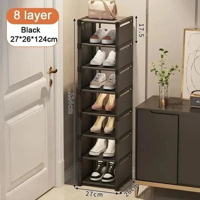 SPACERACK – Estante para zapatos que ahorra espacio para esquinas y espacios pequeños
