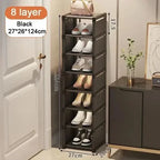 Skanto | ESTANTE PARA ZAPATOS SHOECORNER – Estante de zapatos estable para esquinas – Organización ahorradora de espacio con estilo