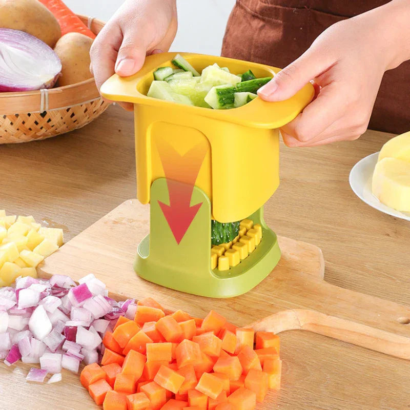 ChopMaster – Cortador de verduras multifuncional y cortador de papas fritas con mecanismo de presión manual | Brehn