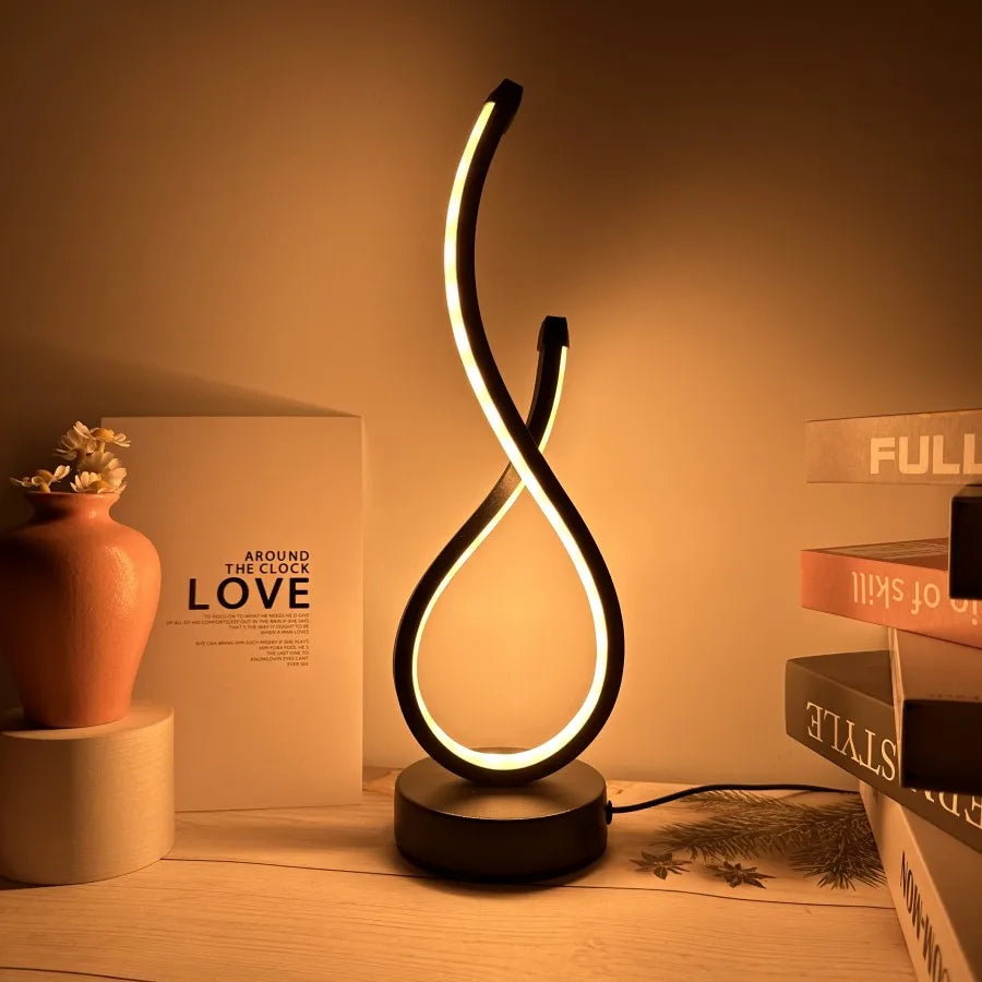 Lámpara de mesa LED Lumoara | Regulable | 3 colores de luz | Diseño moderno