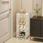 Skanto | ESTANTE PARA ZAPATOS SHOECORNER – Estante de zapatos estable para esquinas – Organización ahorradora de espacio con estilo