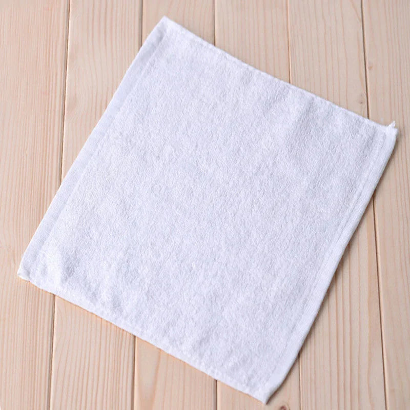 10 Piezas Toalla de Mano de Algodón Suave Blanca Hotel