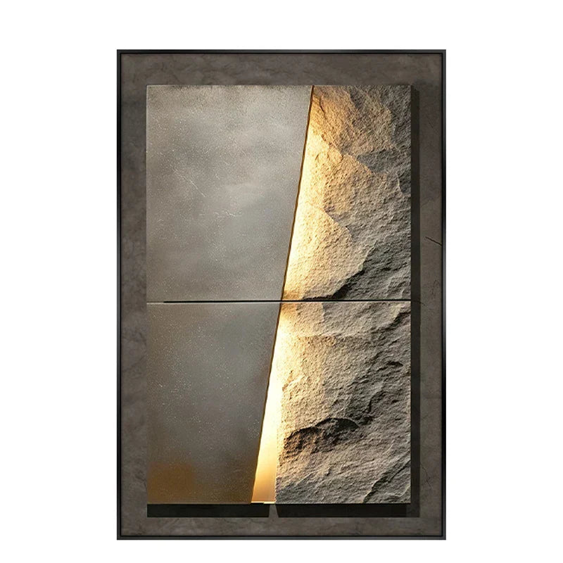 Lisslune | Nueva Lámpara de Pared de Porcelana LED con Textura de Roca