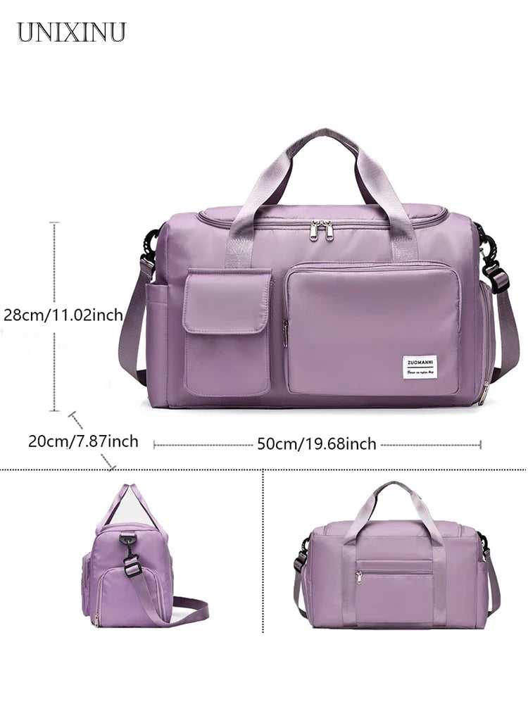 Bolsa de Viaje Veyora WeekAir | Capacidad de 35 L | Con Compartimento para Zapatos y Separación Húmedo/Seco | Para Viajes en Avión, Deportes y Escapadas de Fin de Semana