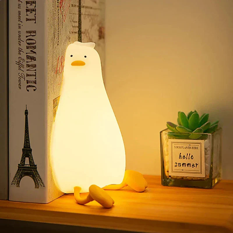 LumaDuck - dulce lámpara de pato recargable para noches acogedoras