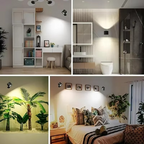 Skanto | Lámpara de pared LED – Recargable, magnética y luz bidireccional para interiores