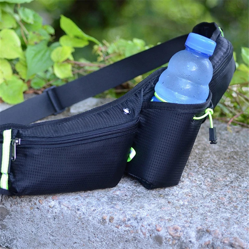 Kalsten | Pack RunEase – Cinturón de Correr Impermeable y Soporte para Bebidas