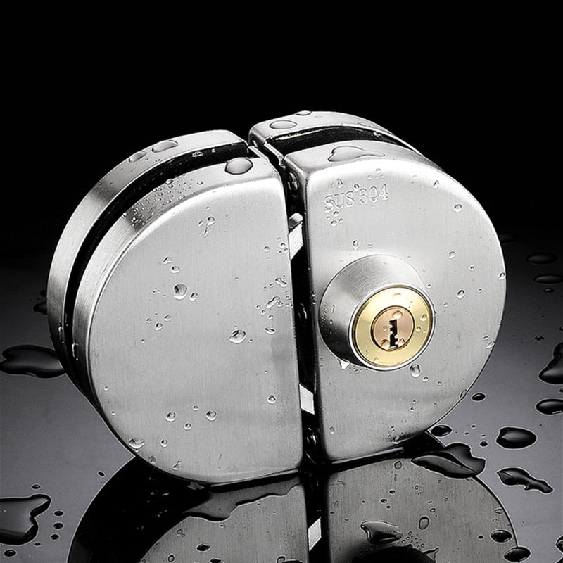 Cerradura de Puerta de Vidrio de Seguridad de Acero Inoxidable
